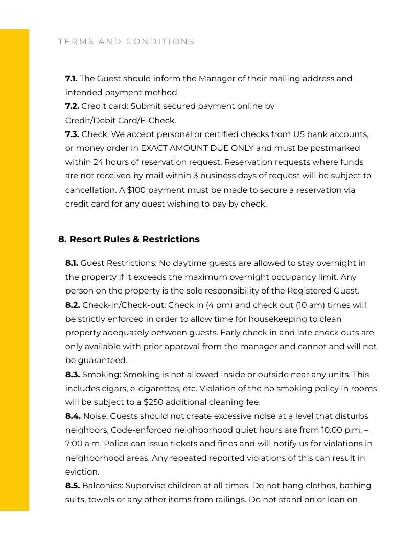 Sleek Travel Agency Beach Resort Contract Template - Slide 4 Sleek Travel Agency Beach Resort Contract Template - Slide 4