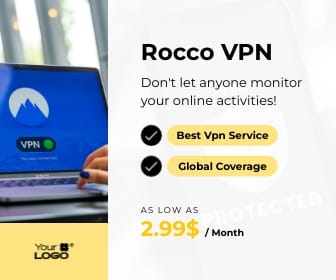 Sleek VPN App Large Rectangle Template