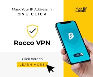 Sleek VPN App Medium Rectangle Template