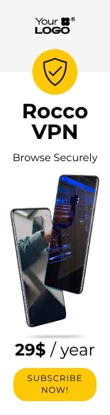 Sleek VPN App Wide Skyscraper Template