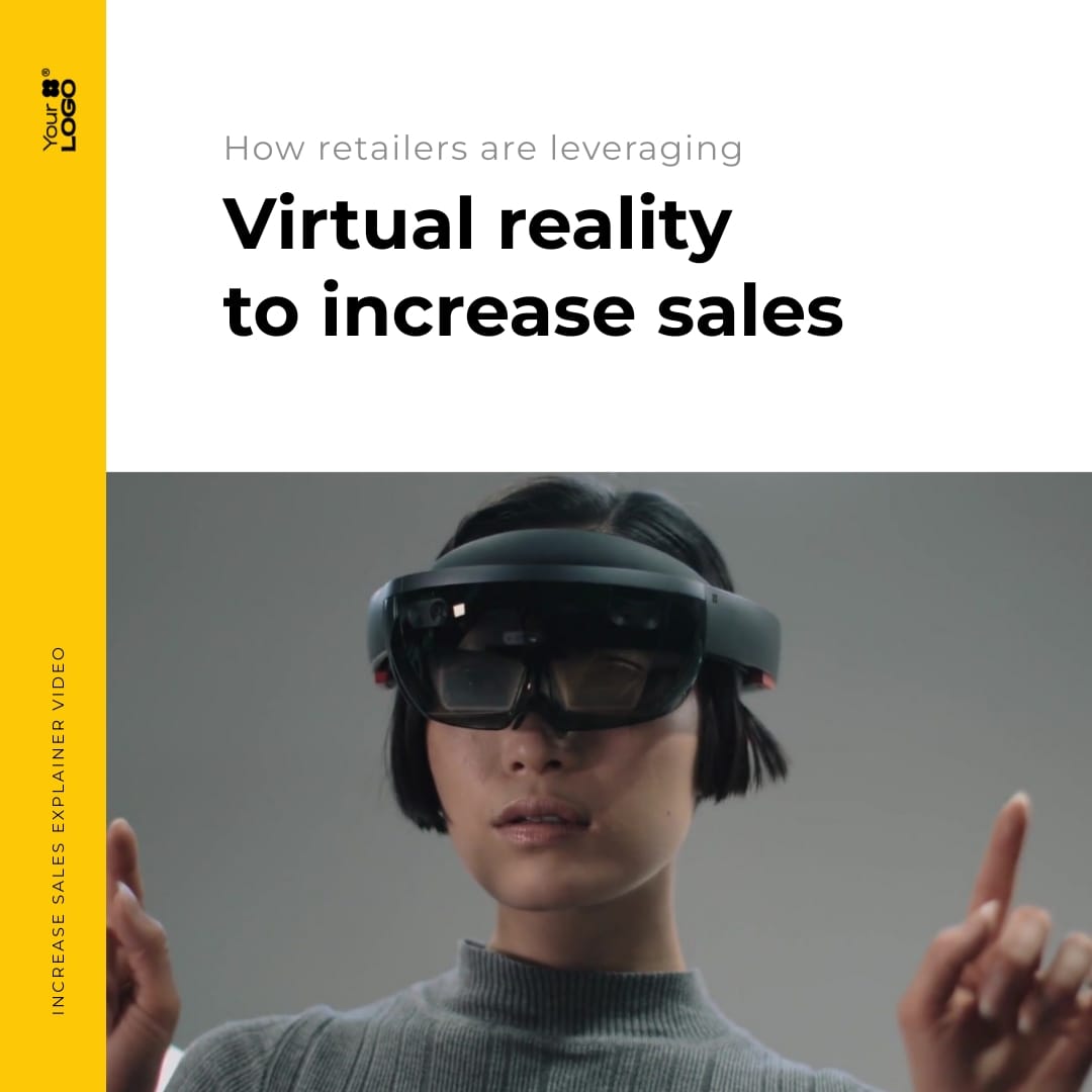 Sleek Virtual Reality in Retail Explainer Video Square Template