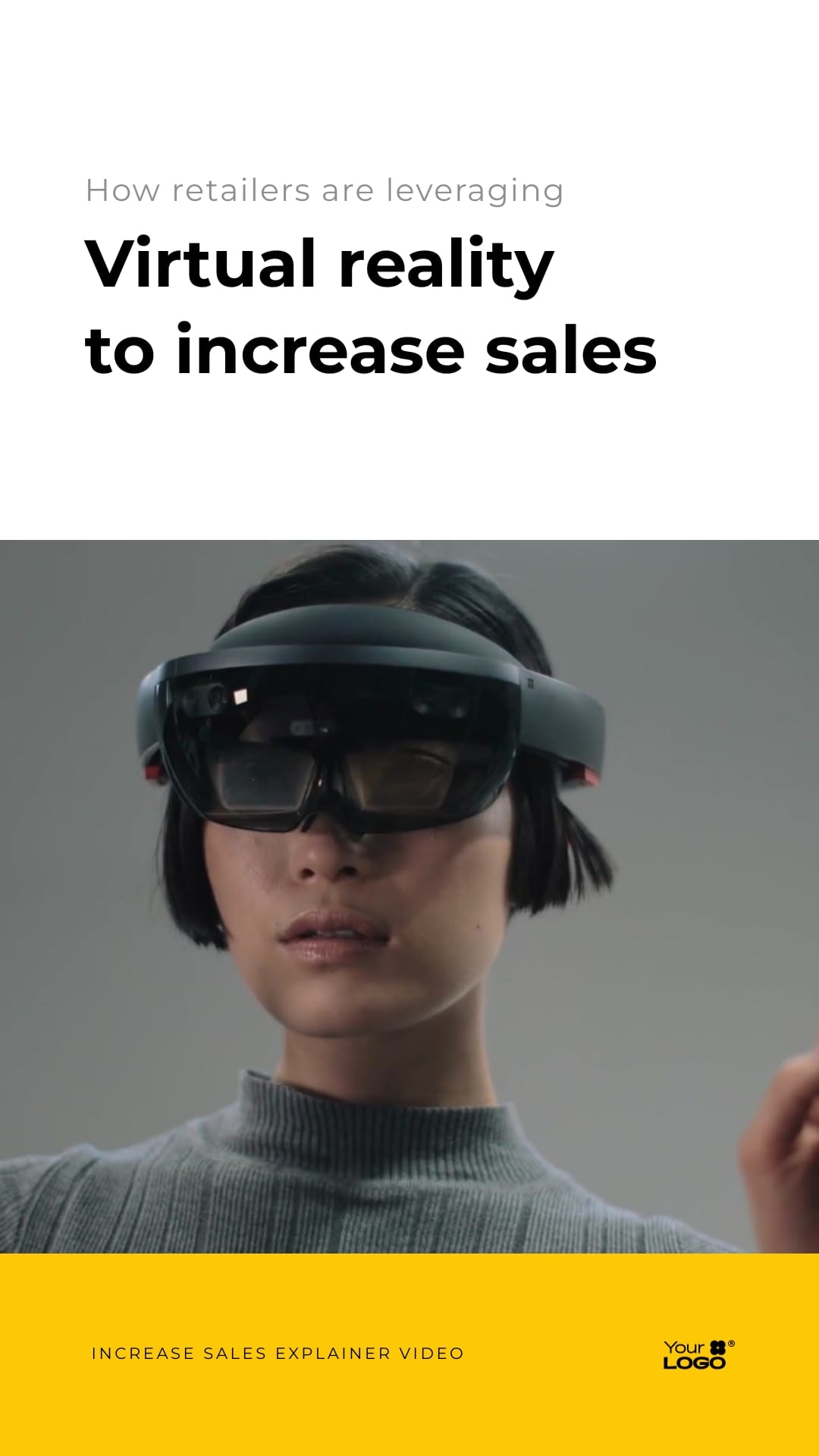 Sleek Virtual Reality in Retail Explainer Video Vertical Template