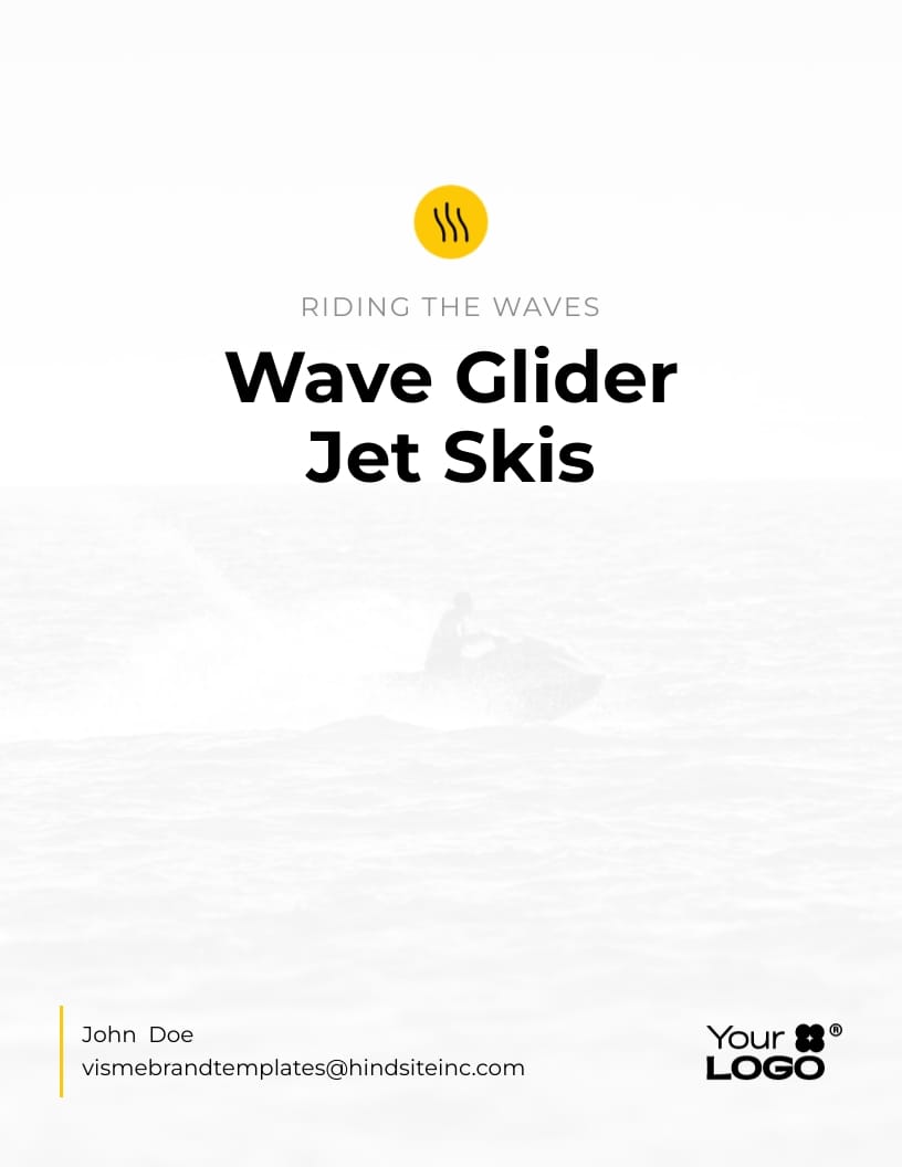 Sleek Wave Glider Jet Skis Proposal Template