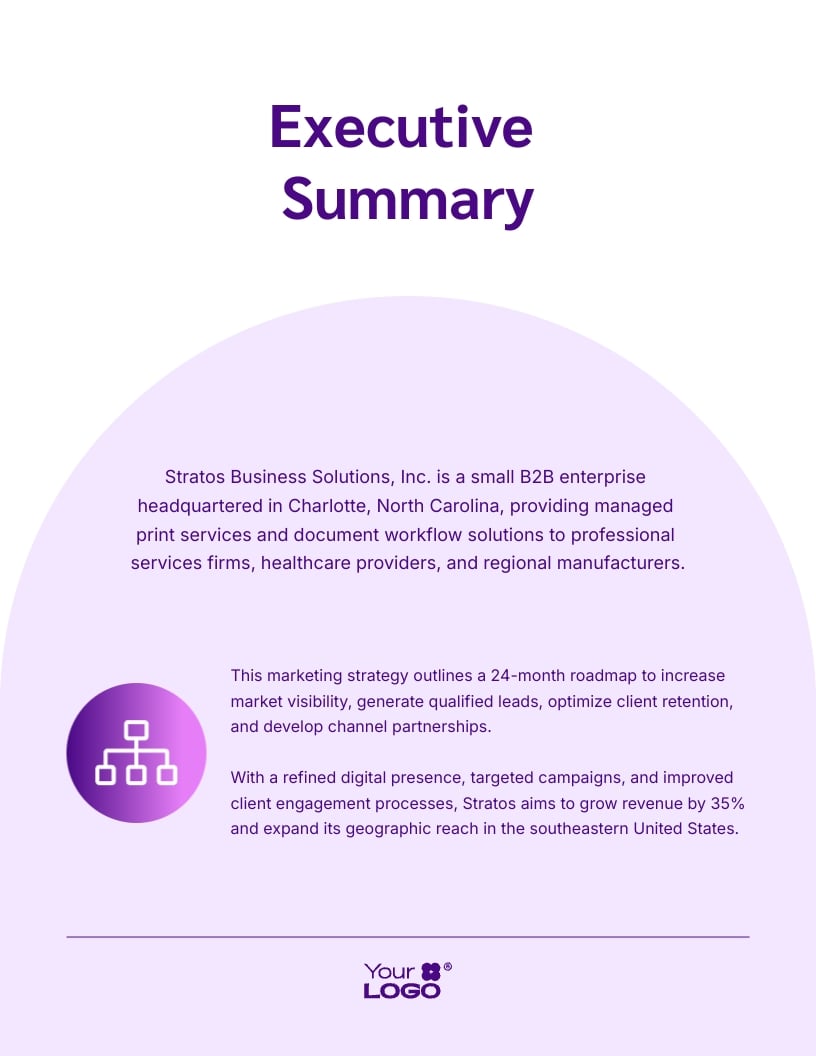 Small Company Marketing Strategy Plan Template | Visme