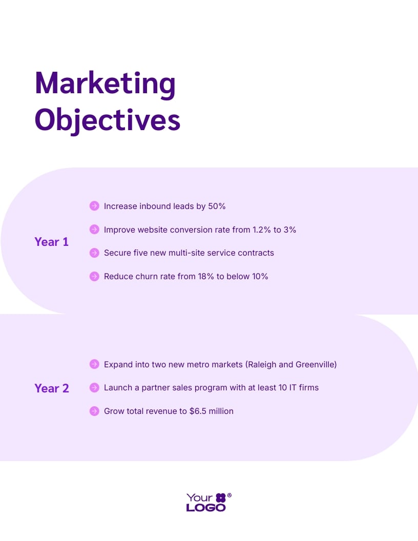 Small Company Marketing Strategy Plan Template | Visme
