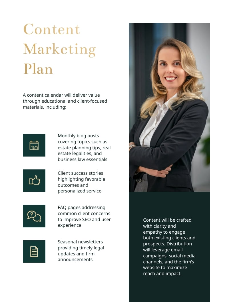 Small Law Firm Marketing Plan Template - Slide 6 Small Law Firm Marketing Plan Template - Slide 6