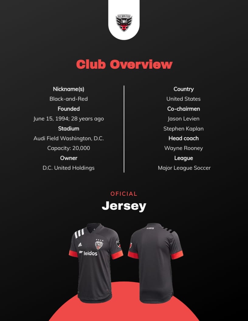 Soccer Club History Ebook Template Visme