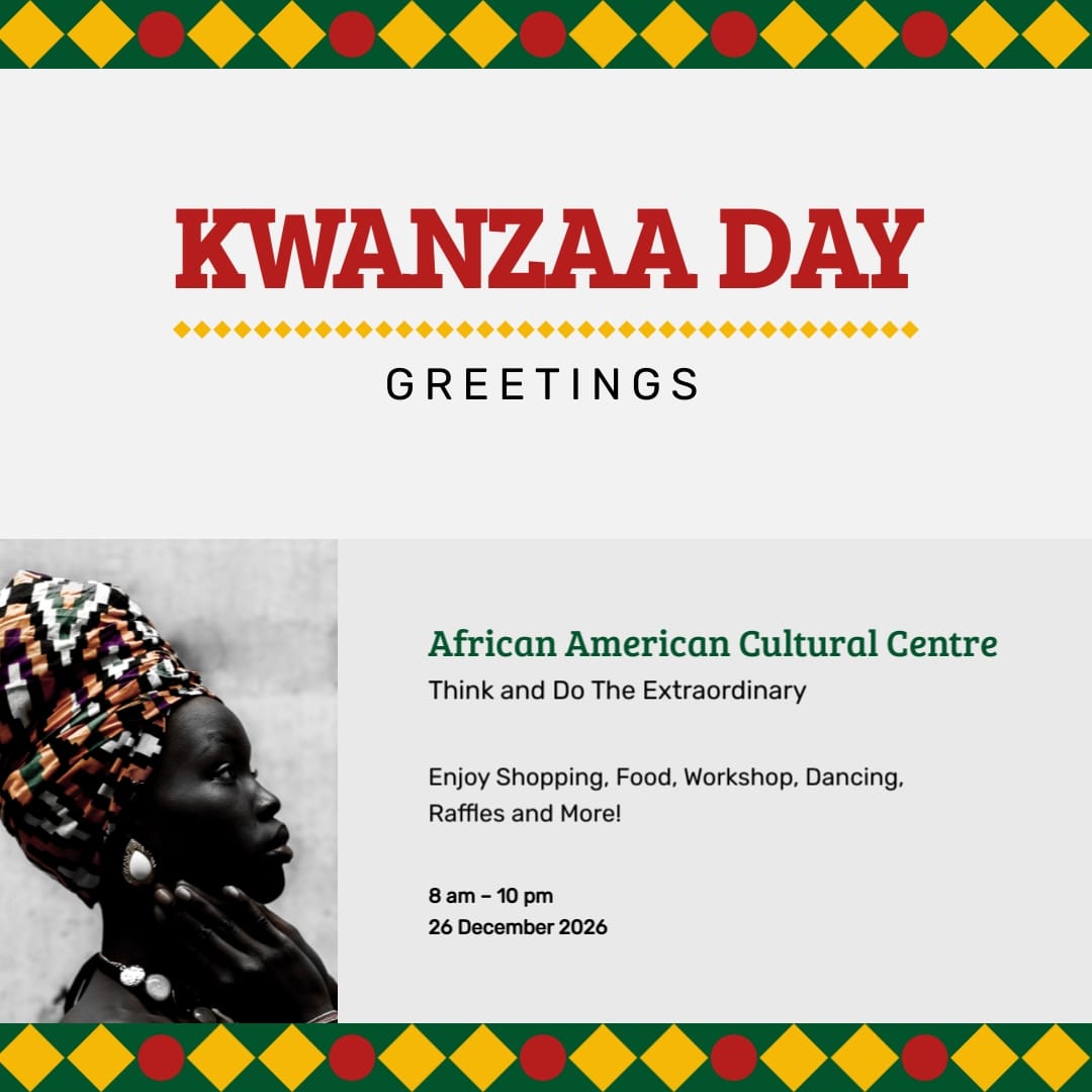 Social Event Kwanzaa Greeting Card Square Template