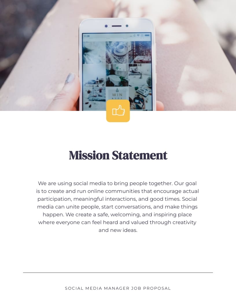 Social Media Manager Job Proposal Template - Slide 5 Social Media Manager Job Proposal Template - Slide 5