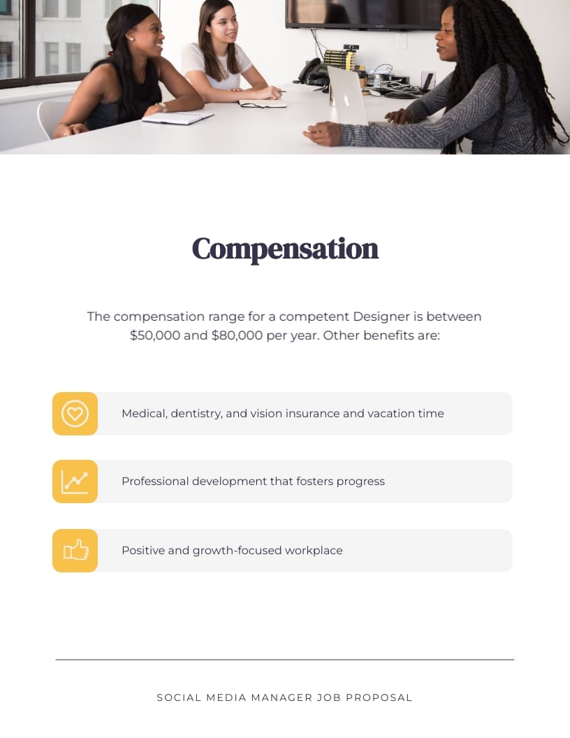 Social Media Manager Job Proposal Template - Slide 9 Social Media Manager Job Proposal Template - Slide 9