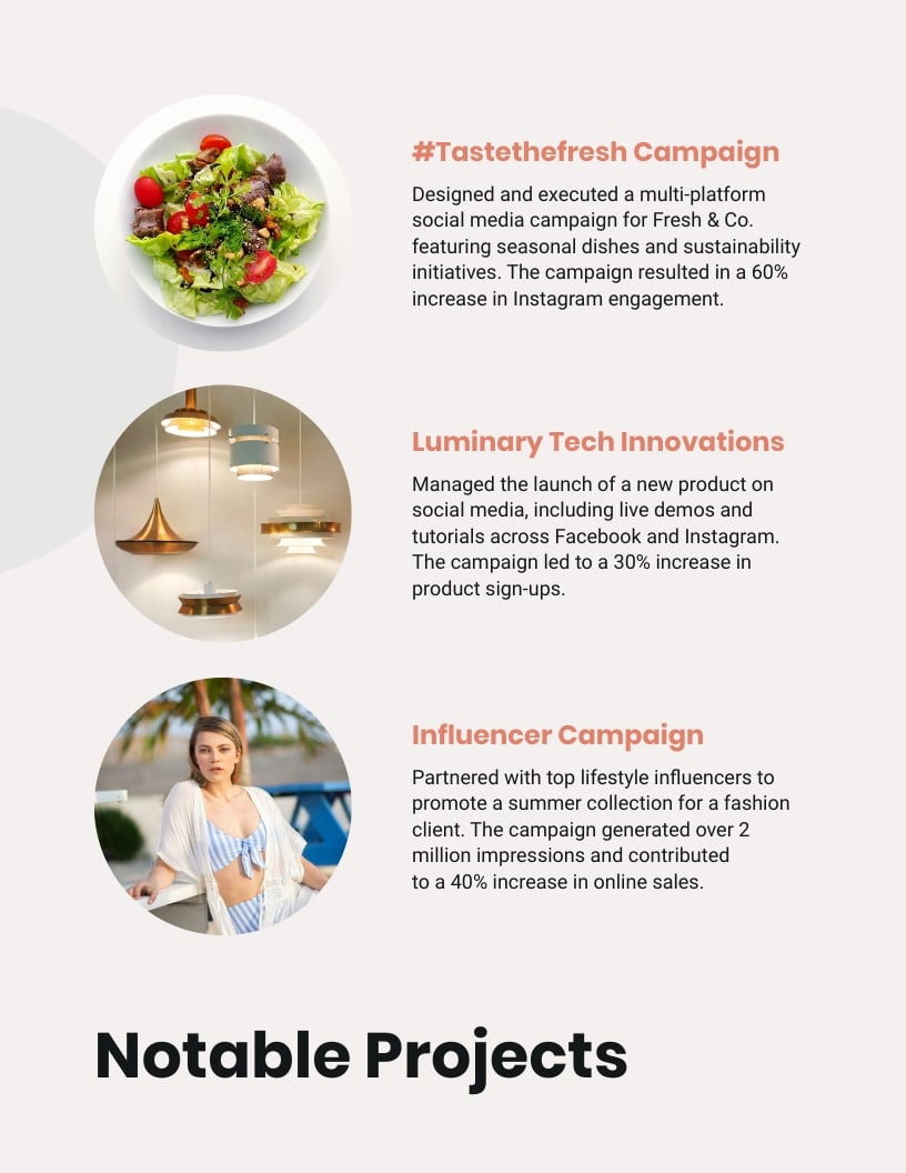 Social Media Manager Portfolio Template - Slide 3 Social Media Manager Portfolio Template - Slide 3