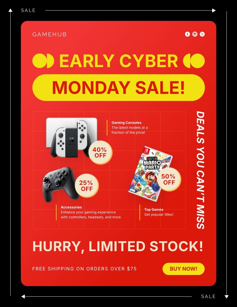 Social Media Marketing Flyer Template