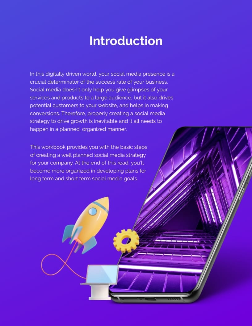 Social Media Planning Workbook Template - Slide 3 Social Media Planning Workbook Template - Slide 3