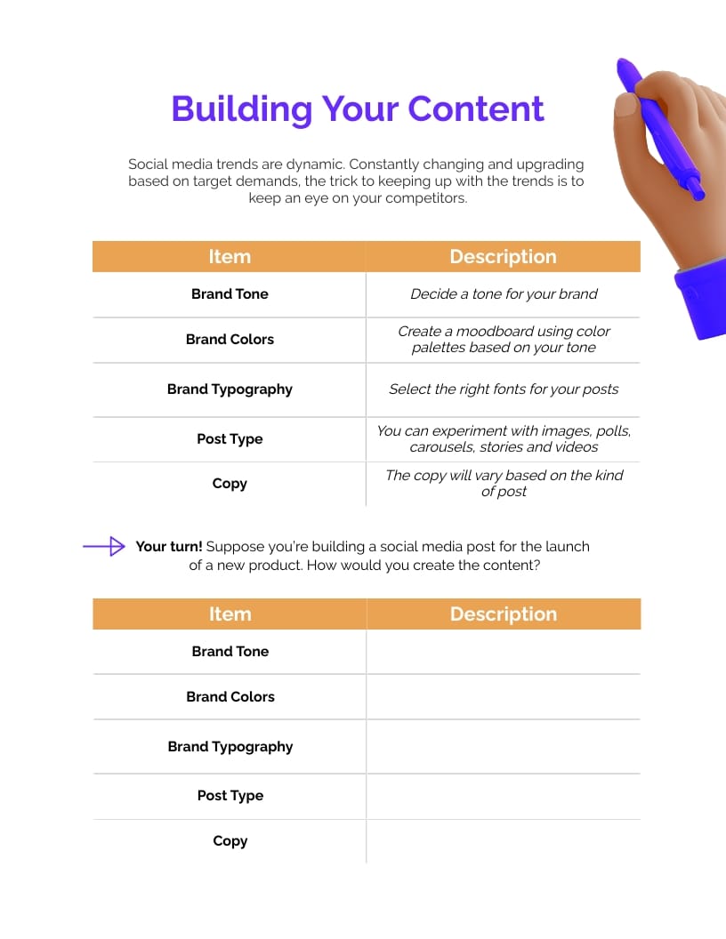 Social Media Planning Workbook Template - Slide 7 Social Media Planning Workbook Template - Slide 7