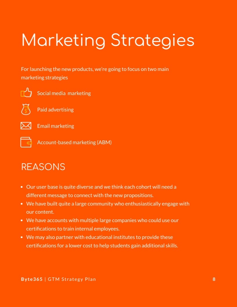 Software Brand Go-To-Market Strategy Plan Template - Slide 8 Software Brand Go-To-Market Strategy Plan Template - Slide 8