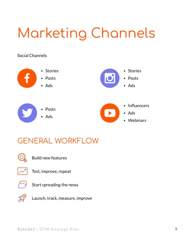 Software Brand Go-To-Market Strategy Plan Template - Slide 9 Software Brand Go-To-Market Strategy Plan Template - Slide 9