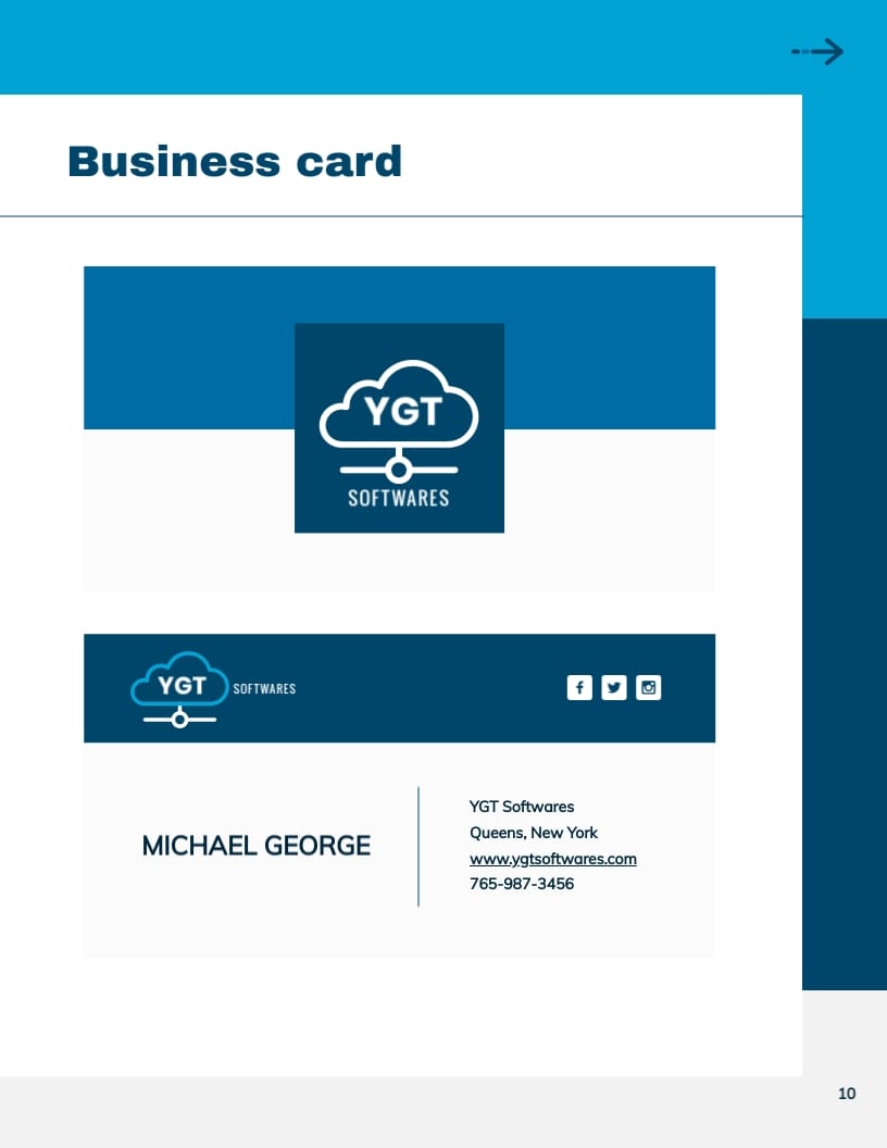 Software Company Brand Guidelines Template - Slide 10 Software Company Brand Guidelines Template - Slide 10