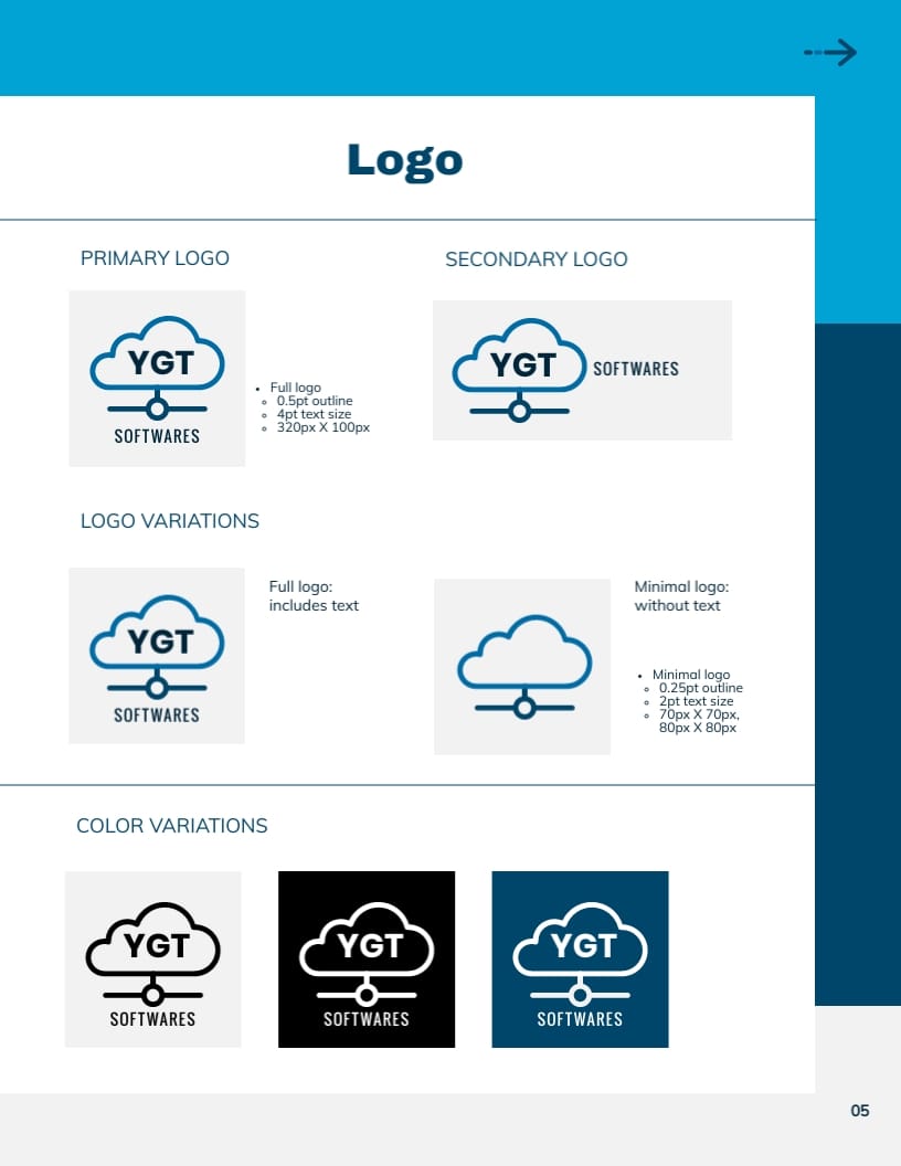 Software Company Brand Guidelines Template - Slide 5 Software Company Brand Guidelines Template - Slide 5