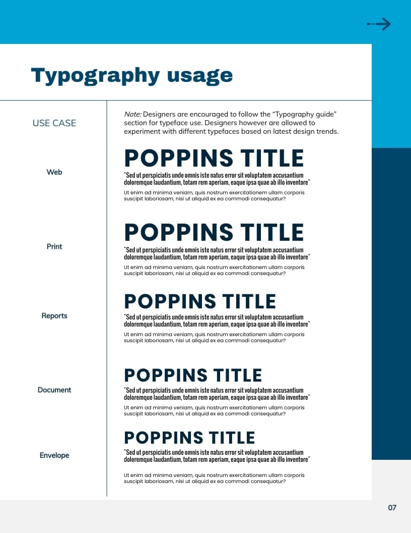 Software Company Brand Guidelines Template - Slide 7 Software Company Brand Guidelines Template - Slide 7
