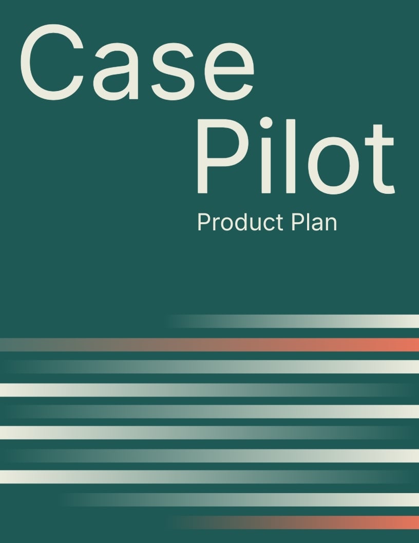 Software Product Plan Template