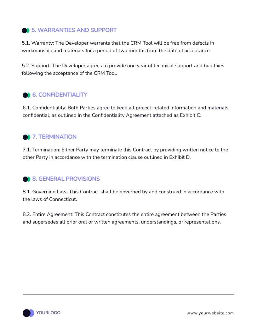 Software Project Contract Template - Slide 3 Software Project Contract Template - Slide 3