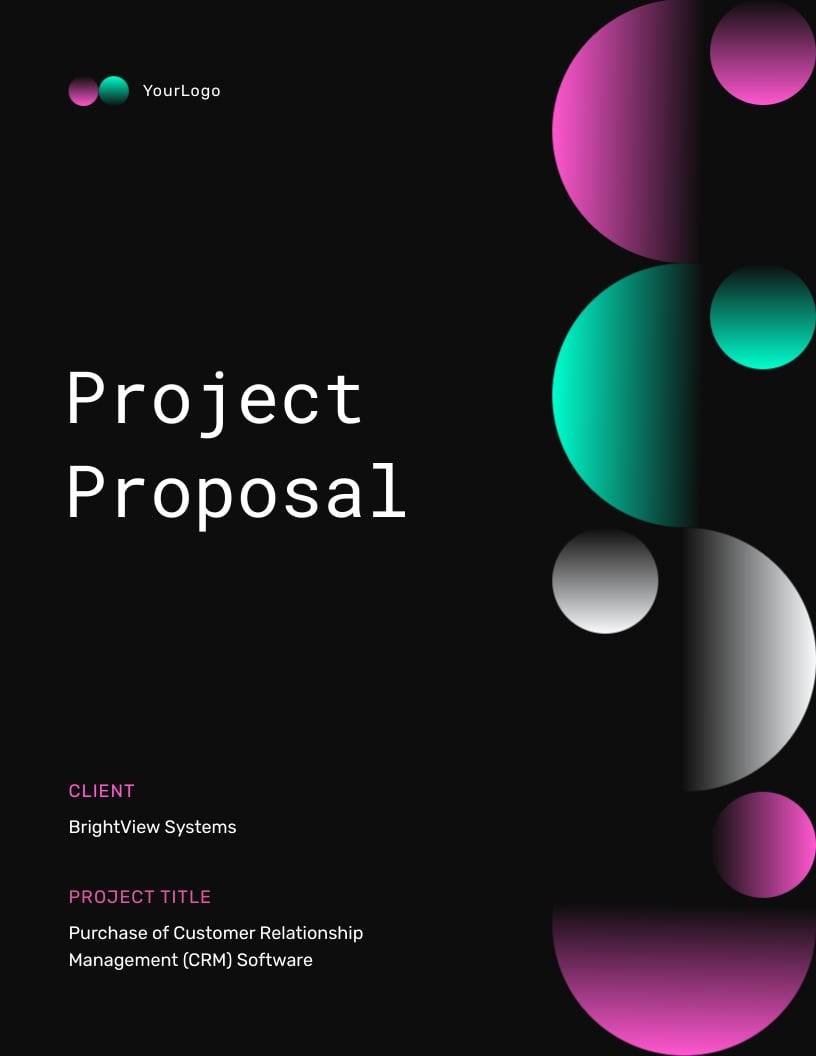 Software Purchase Proposal Template