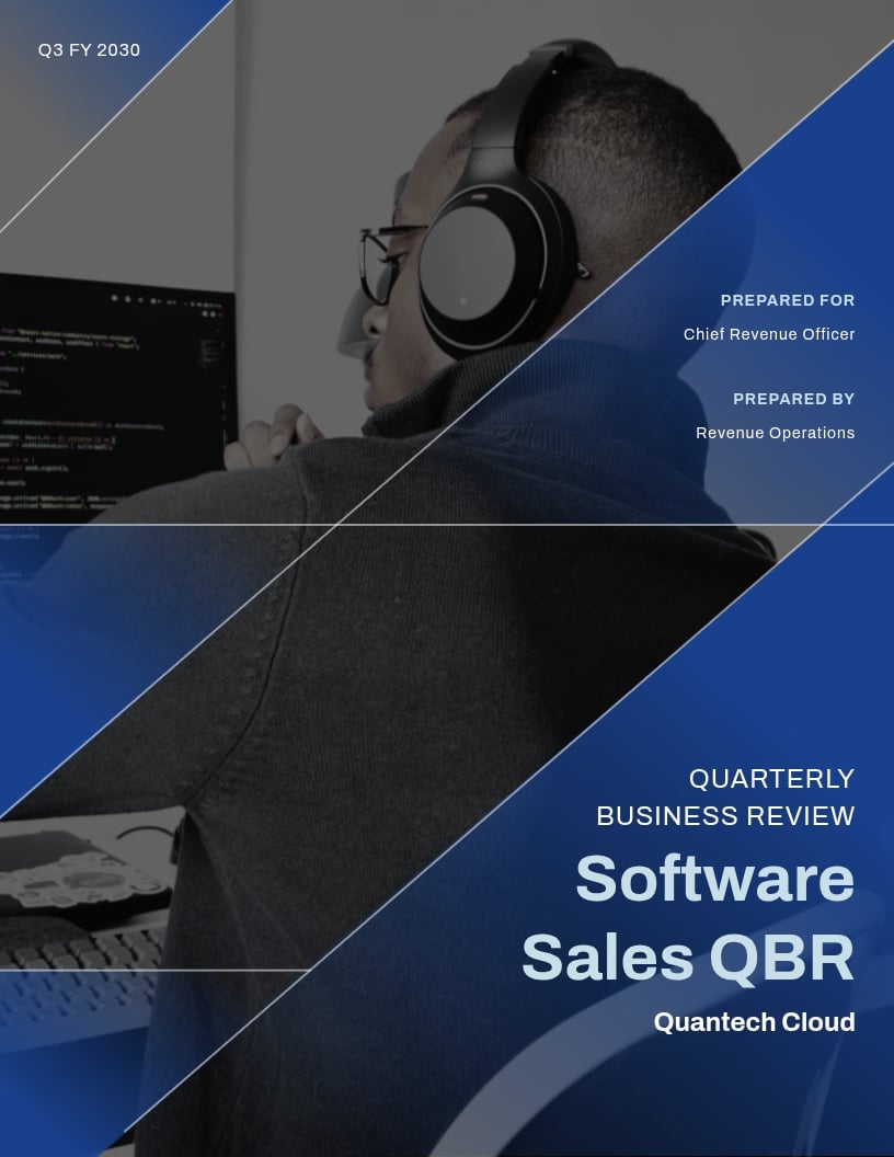 Software Sales QBR Template