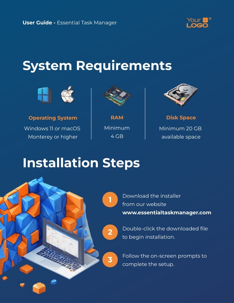 Software User Guide Template | Visme