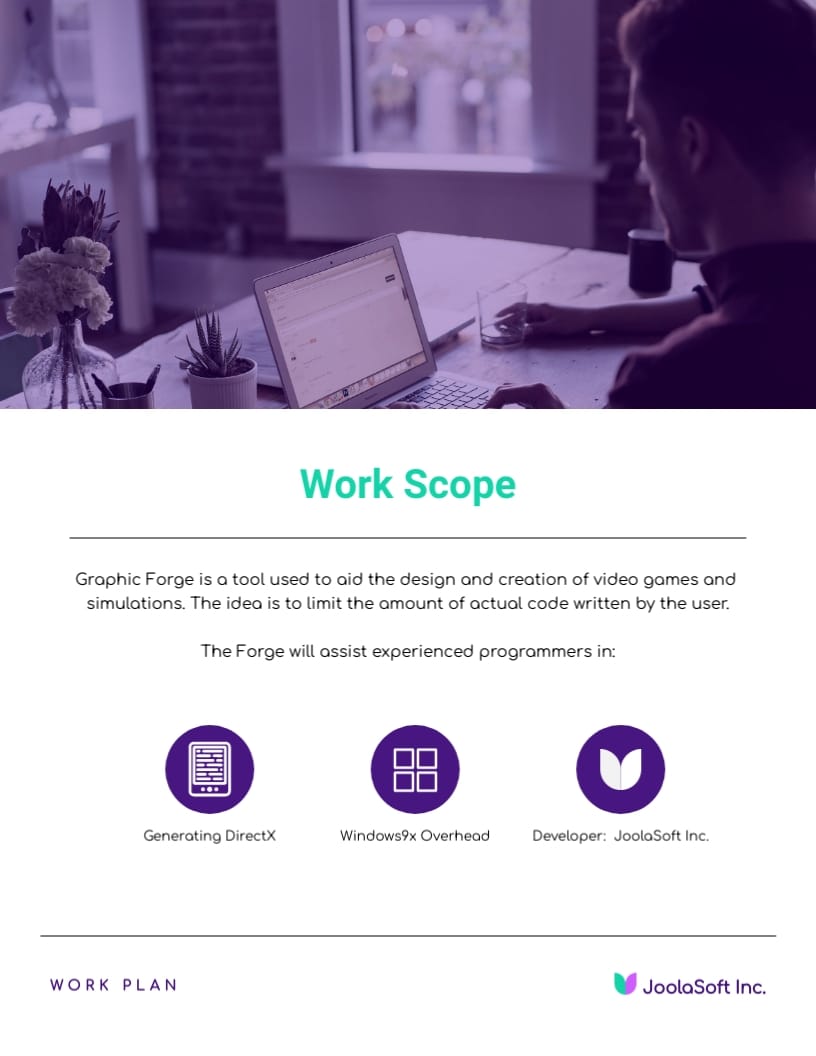 Software Work Plan Template | Visme