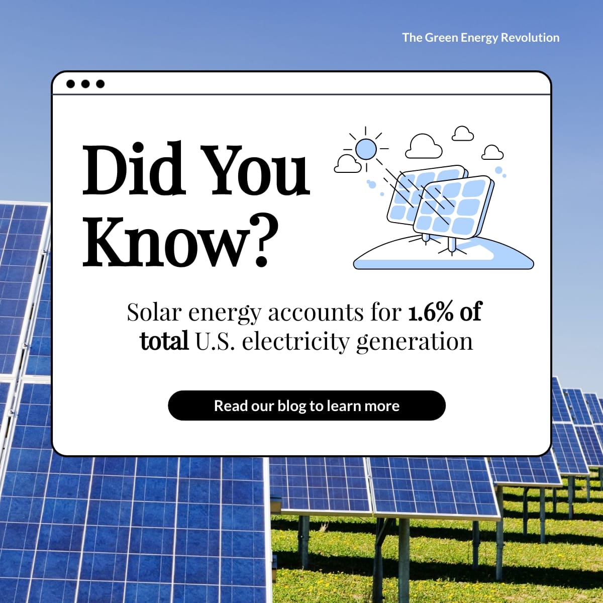 Solar Energy for Homeowners LinkedIn Post Template