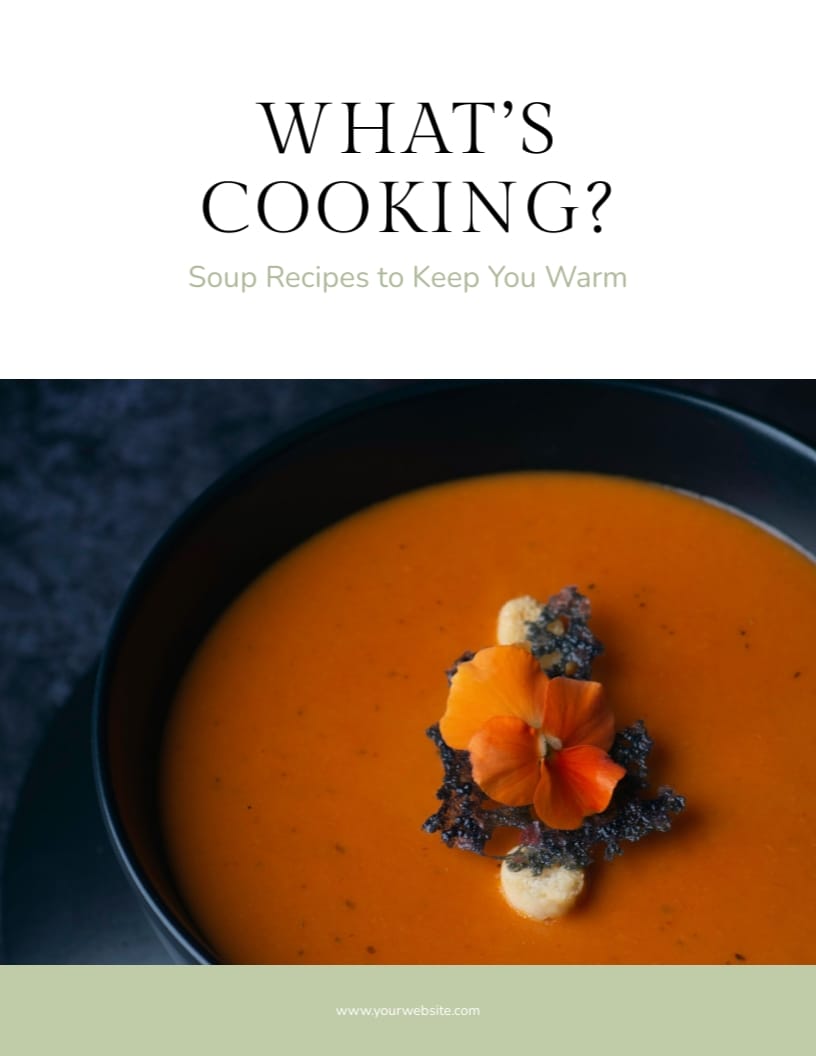 Soup Recipe Ebook Template