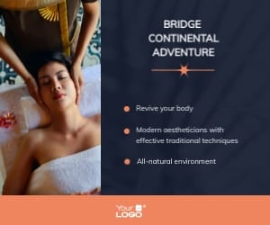 Spa Hotel Medium Rectangle Template