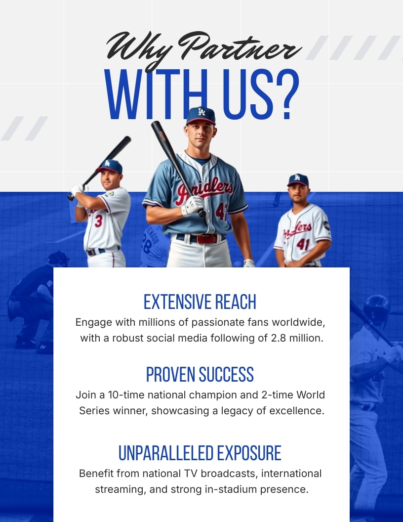 Sponsorship Sports Proposal Template | Visme