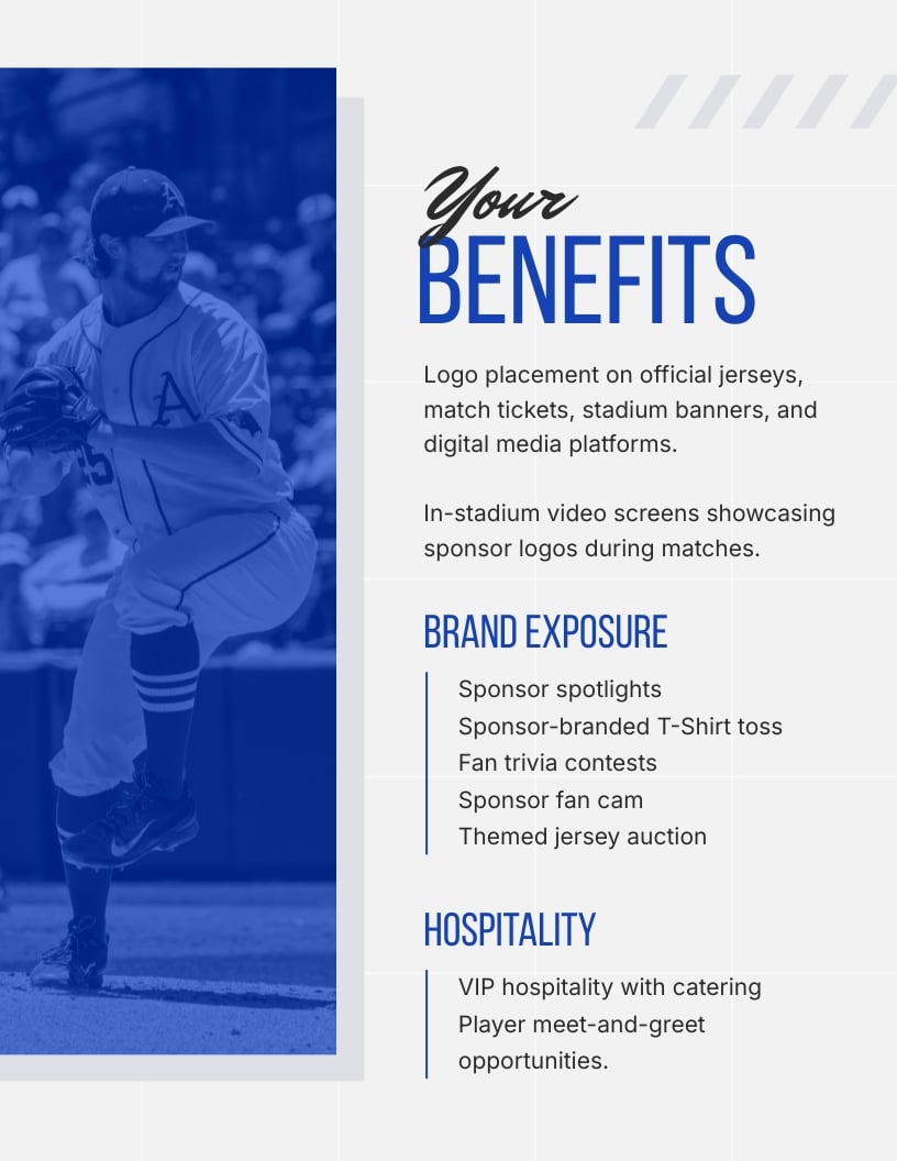 Sponsorship Sports Proposal Template | Visme