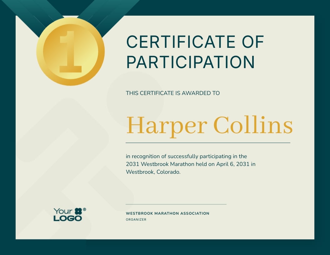 Sport Certificate Template