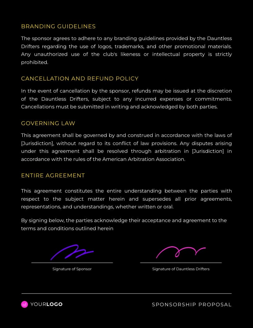 Sports Club Sponsorship Proposal Template - Slide 8 Sports Club Sponsorship Proposal Template - Slide 8