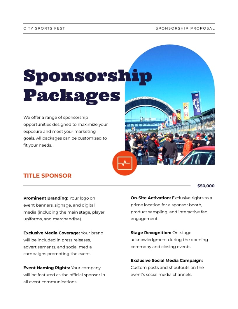 Sports Event Sponsorship Proposal Template | Visme