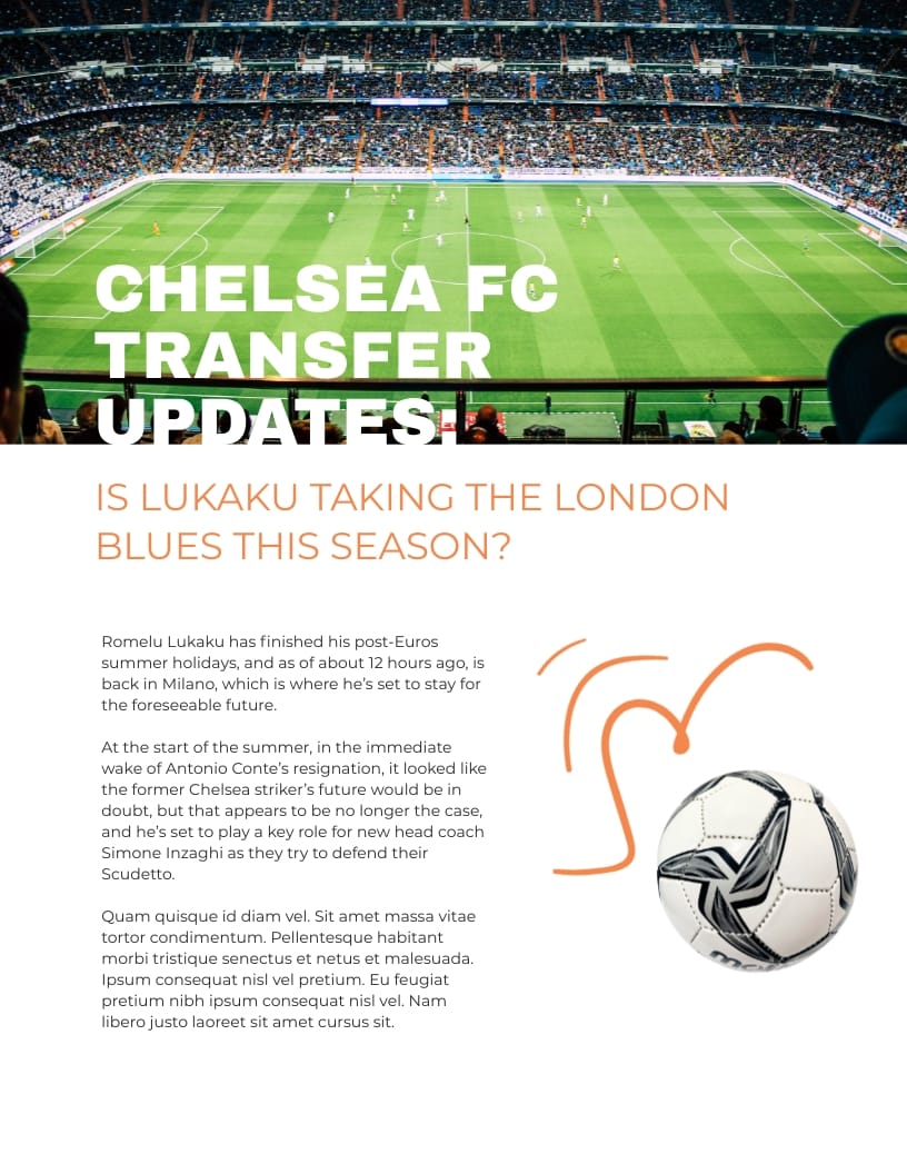 Sports Magazine Template - Slide 6 Sports Magazine Template - Slide 6