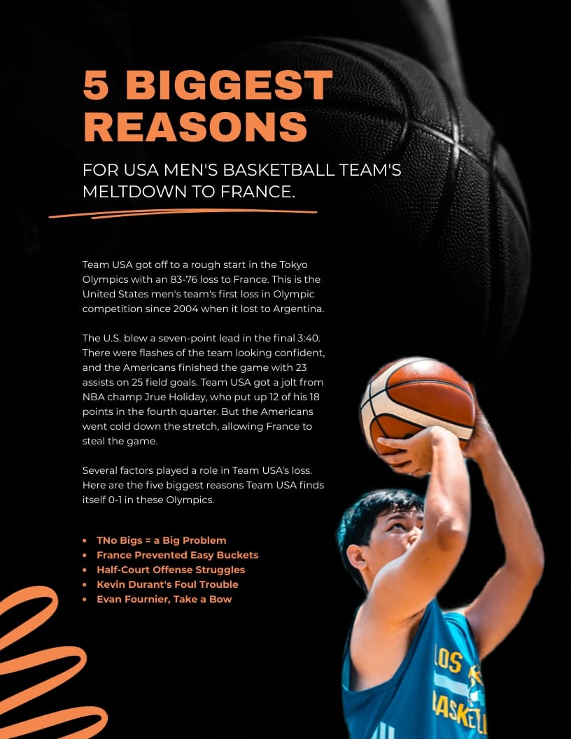 Sports Magazine Template - Slide 7 Sports Magazine Template - Slide 7