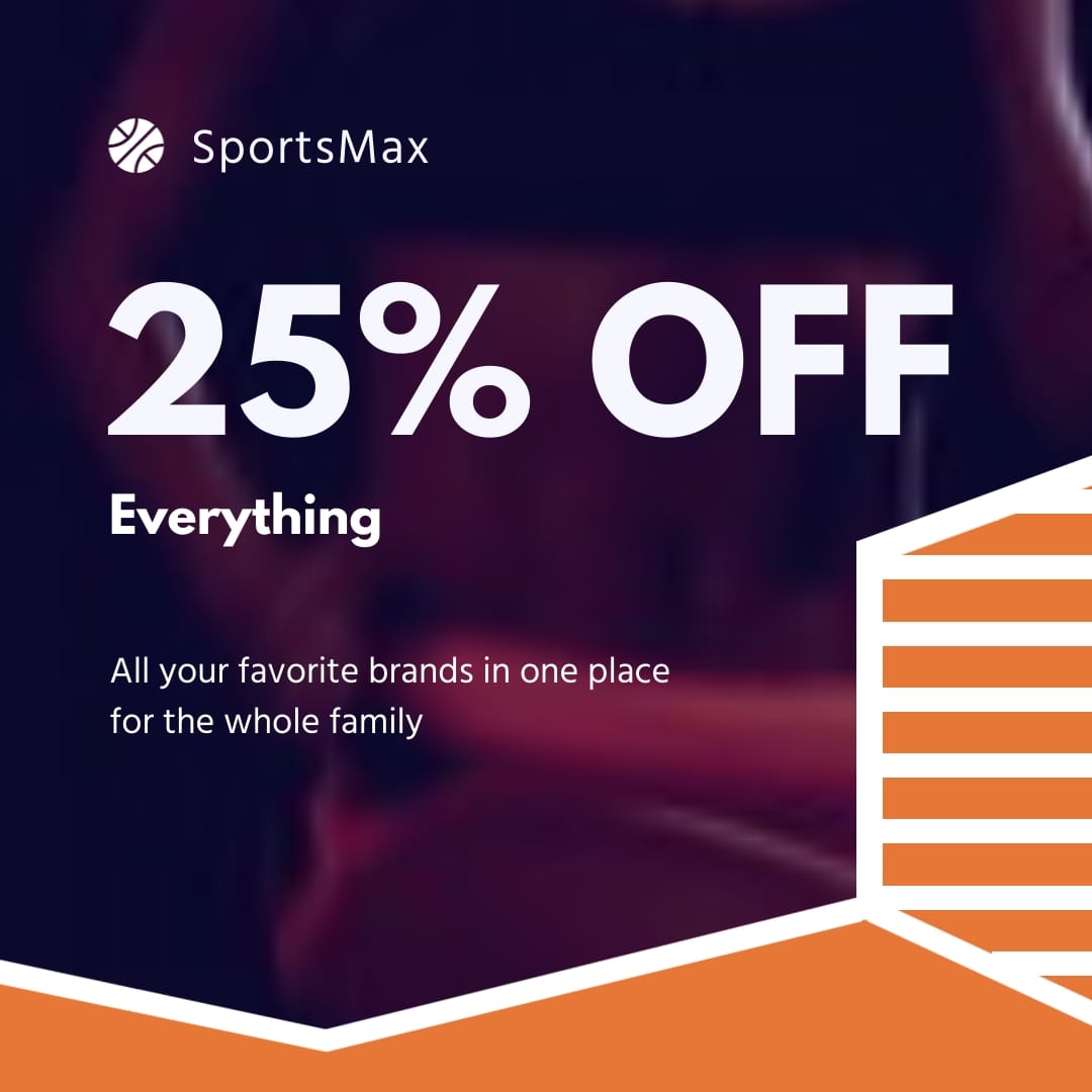 Sports Merchandise Bite-Sized Ad Square Template