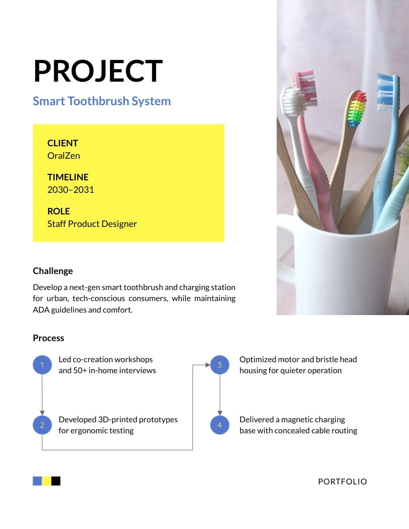 Staff Product Designer Portfolio Template - Slide 5 Staff Product Designer Portfolio Template - Slide 5