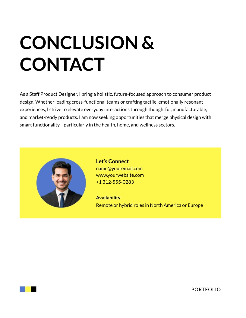 Staff Product Designer Portfolio Template - Slide 8 Staff Product Designer Portfolio Template - Slide 8