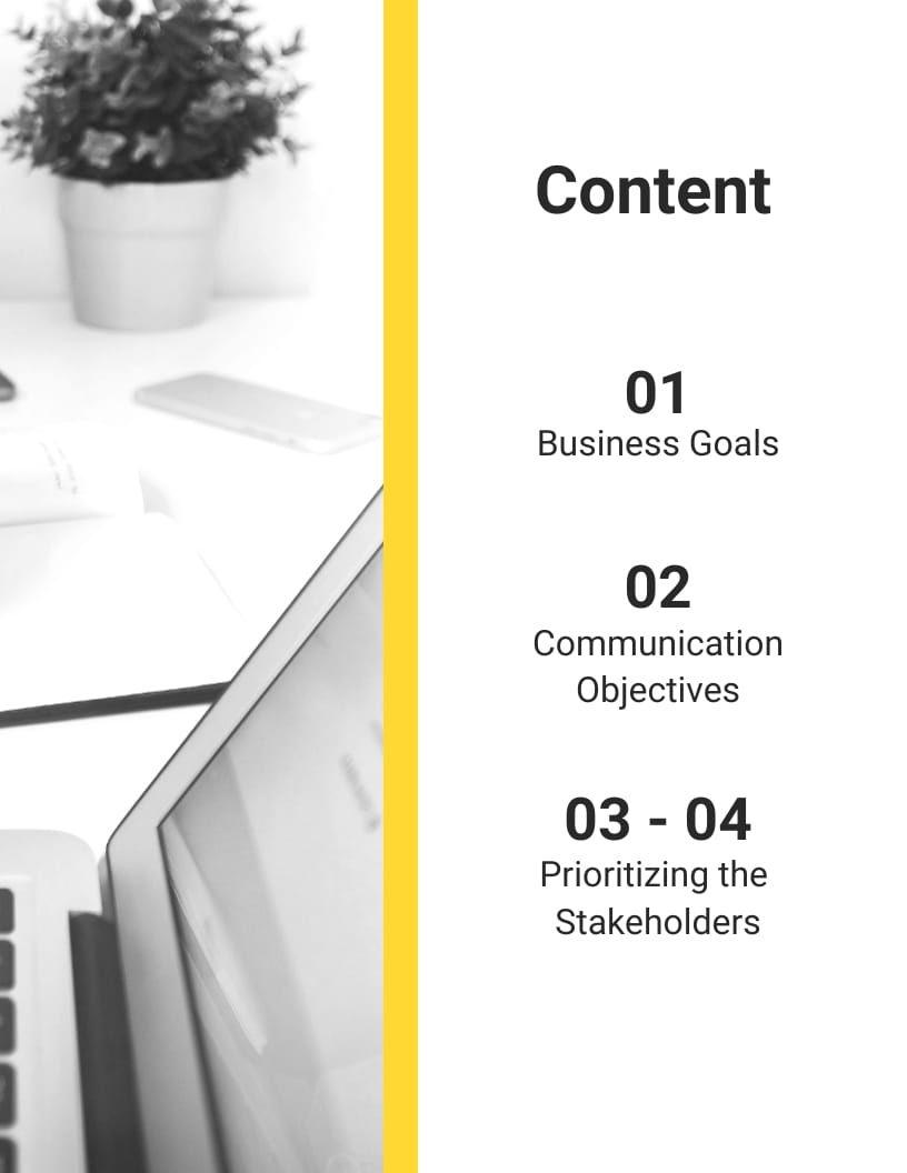 Stakeholder Communication Plan