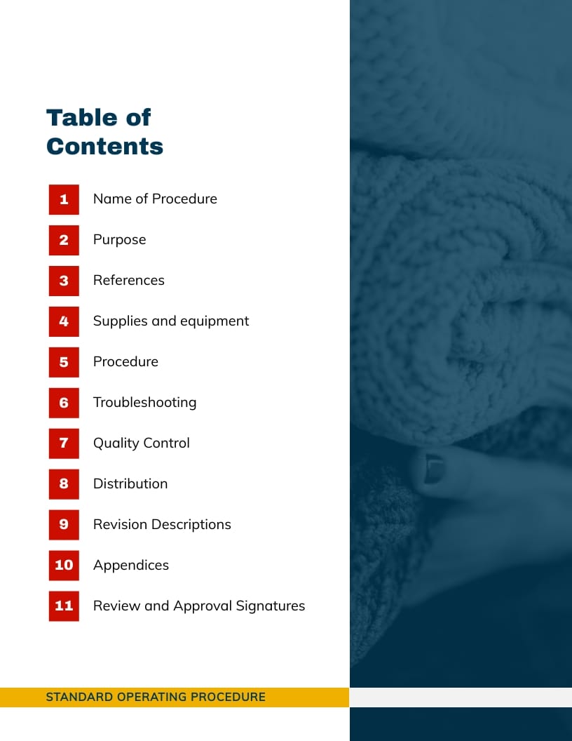 Standard Operating Procedure Template - Slide 2 Standard Operating Procedure Template - Slide 2