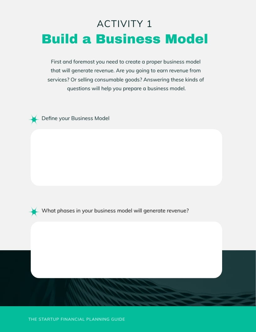 Startup Financial Planning Workbook Template - Slide 7 Startup Financial Planning Workbook Template - Slide 7