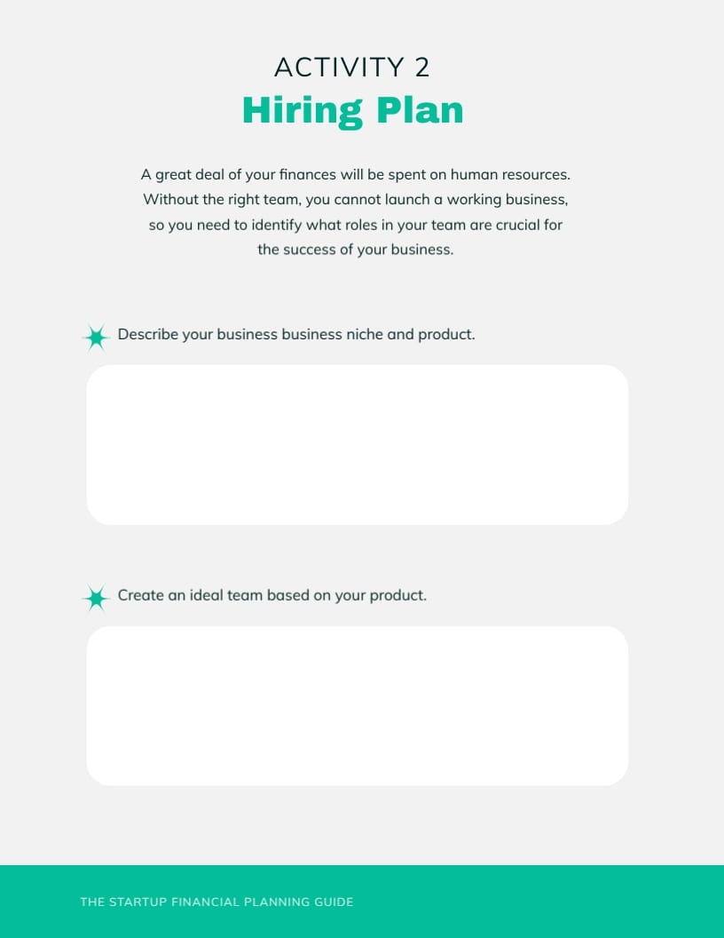 Startup Financial Planning Workbook Template - Slide 8 Startup Financial Planning Workbook Template - Slide 8