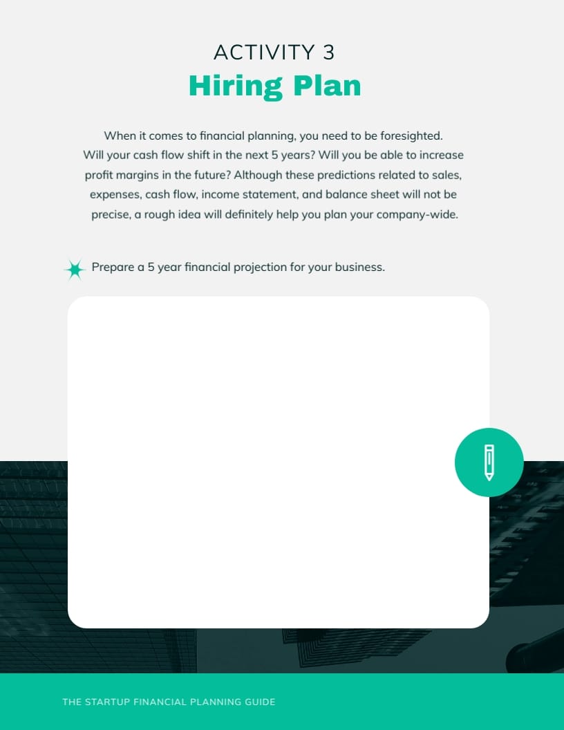 Startup Financial Planning Workbook Template - Slide 9 Startup Financial Planning Workbook Template - Slide 9