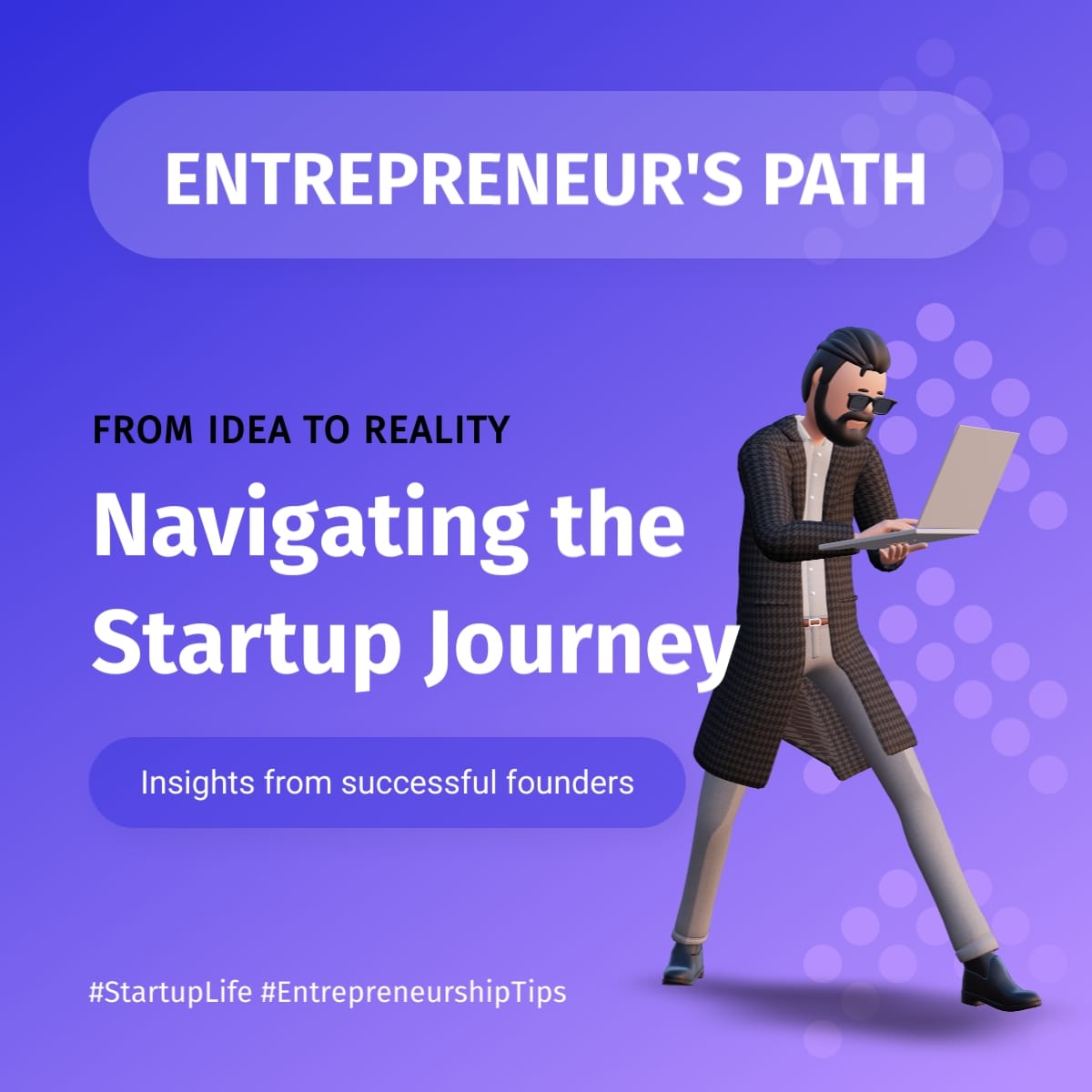 Startup Journey Linkedin Post Template