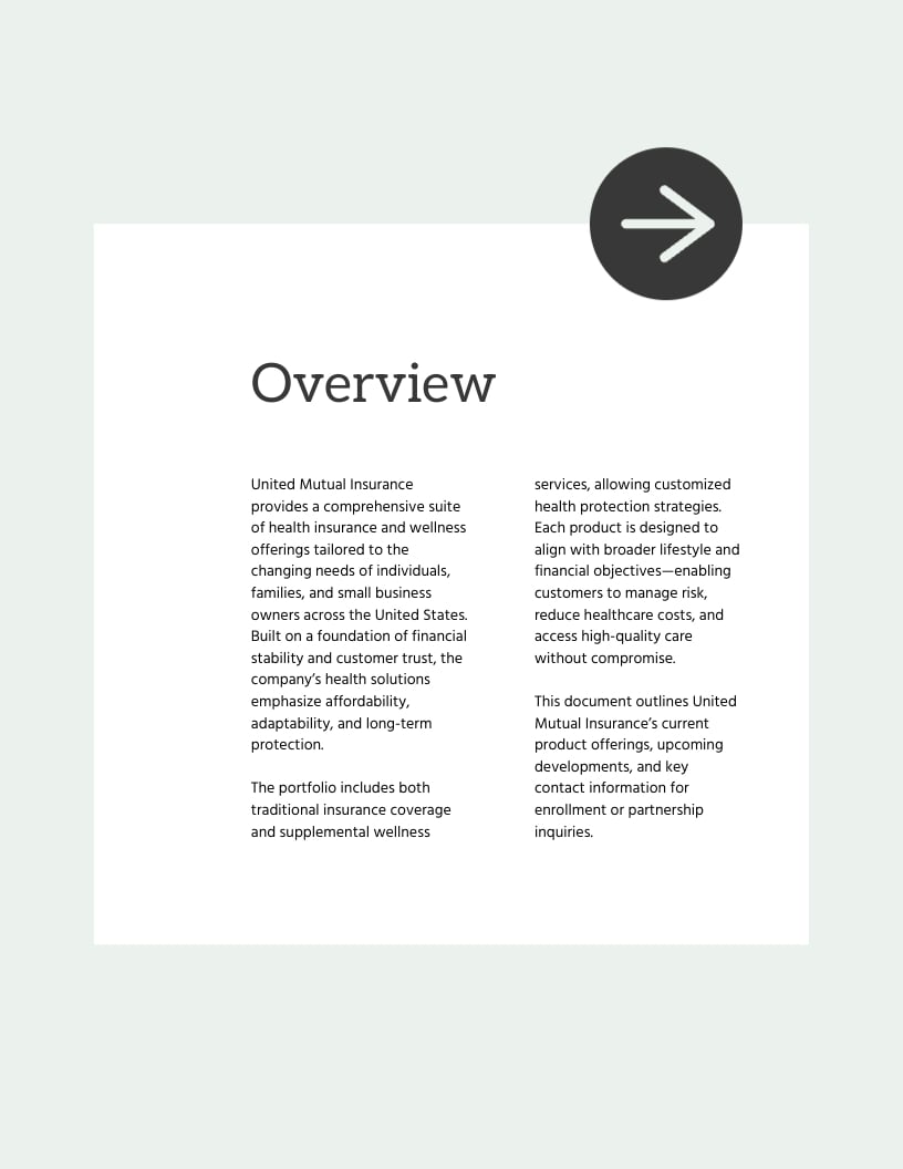 State Farm Health Product Portfolio Template - Slide 3 State Farm Health Product Portfolio Template - Slide 3