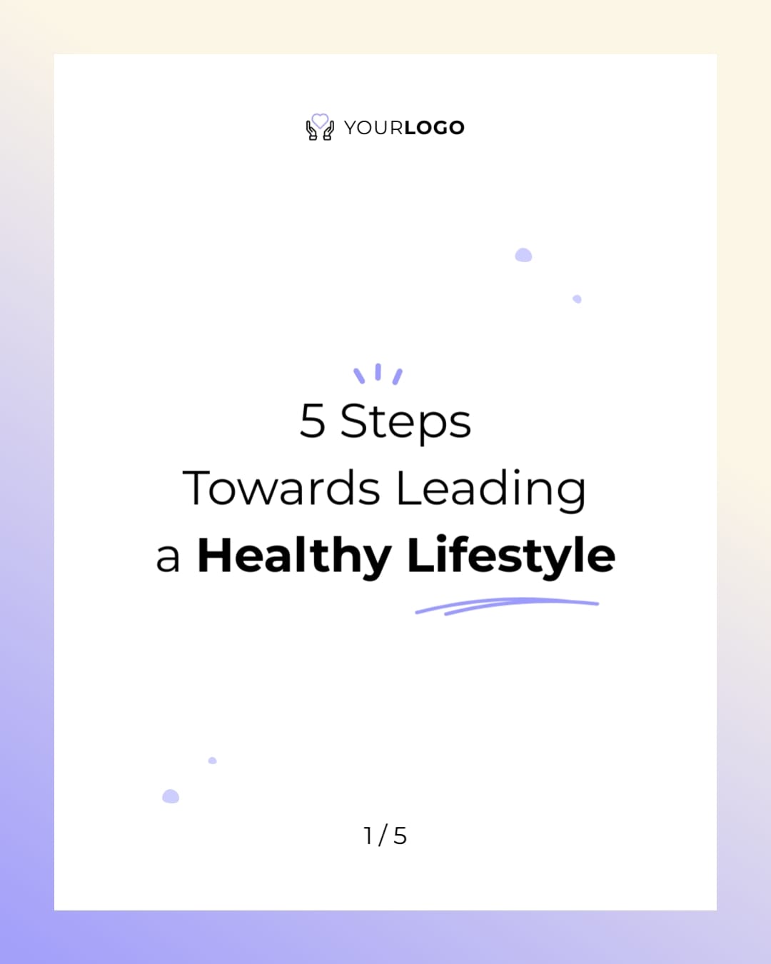 Steps To Improve Life Twitter X Carousel Post Vertical Template
